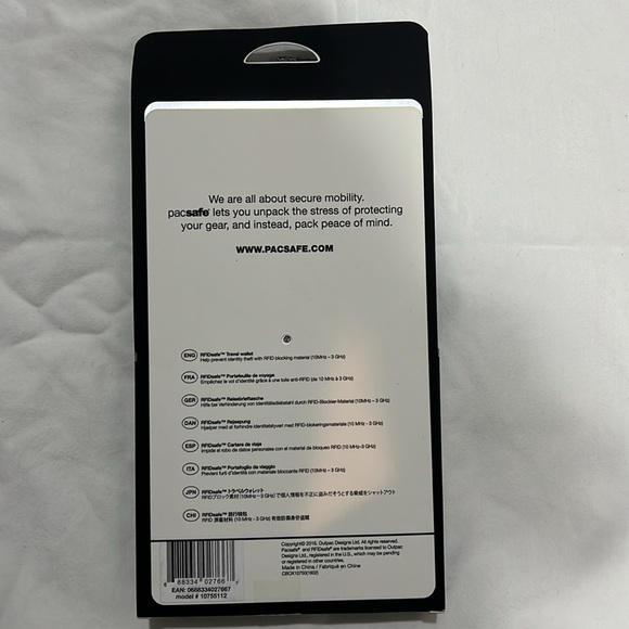 COPY - RFIDsafe LX250 travel wallet - Picture 2 of 7